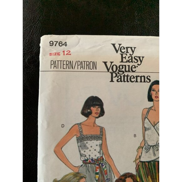 Vogue Misses Top Sewing Pattern 9764 Sz 12 - Uncut - Picture 5 of 10